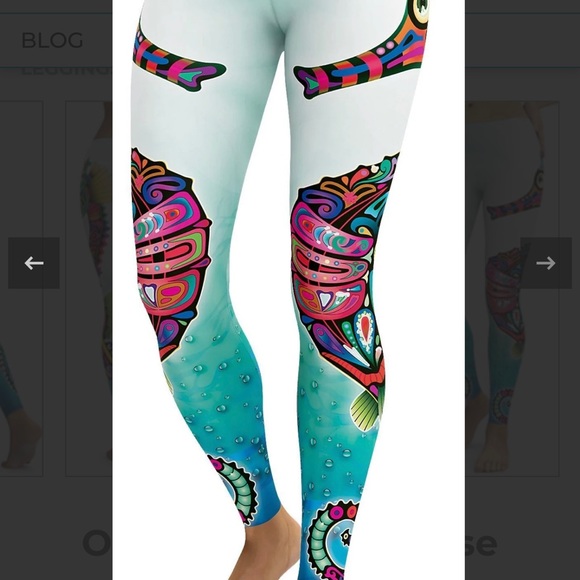 Gearbunch Ornamental Seahorse Leggings - Picture 6 of 13